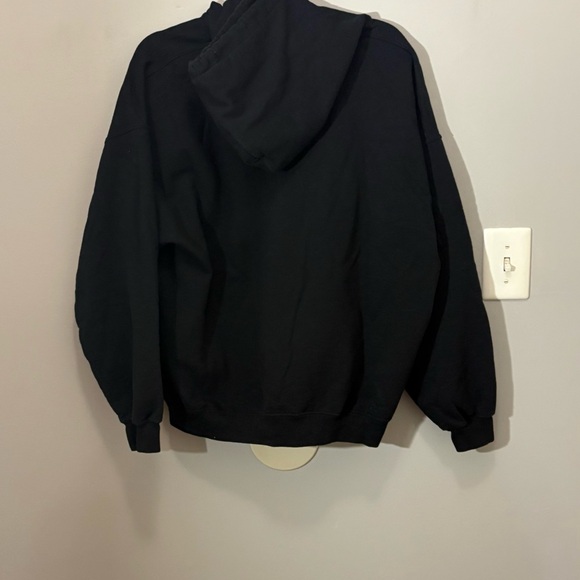 Rue21 Black Hoodie with Multicolor Text - Picture 5 of 7